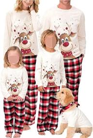 img 4 attached to Christmas Matching Jammies Sleepwear WH MOM S