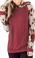 angashion women's floral printed long sleeve hoodies sweatshirt tops - stylish & comfortable pullover sweaters logo