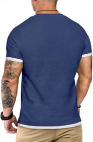img 3 attached to Men'S Short Sleeve Athletic T-Shirt: Classic Top For Casual Workout & Summer Sports, Sizes S-5XL - Aiyino