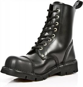 img 1 attached to Upgrade Your Style With New Rock Men'S Black Leather Boots - Model M.NEWMILI083-S1