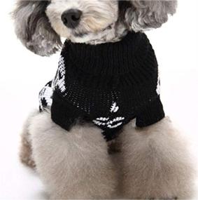 img 1 attached to 🎃 Stylish S-Lifeeling Skull Dog Sweater: Perfect Pet Clothes for Halloween and Christmas Celebrations