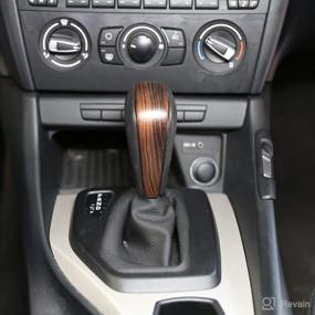 img 2 attached to YIWANG Car Center Gear Shift Head Cover Накладка для BMW E48 E61 E64 E65 E85 E86 E53 E81 E82 E87 E90 E91 E92 E93 F01 E87 1 Series 5-дверный хэтчбек (ABS-Pine Wood Grain)