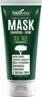 deep cleansing mud mask for clear and fresh skin - infused with dead sea minerals, activated charcoal, and tea tree oil by oleavine theratree logo