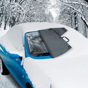 img 3 attached to Protect Your Vehicle From Winter Elements With BDK'S Waterproof Windshield Cover With Magnetic Guard For Ice, Snow And Hail Protection!