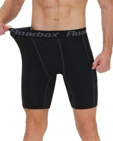 img 3 attached to Men'S Roadbox Compression Shorts: Athletic Running Spandex With Perfect Pocket