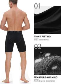 img 1 attached to Men'S Roadbox Compression Shorts: Athletic Running Spandex With Perfect Pocket
