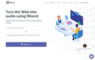 картинка 1 прикреплена к отзыву Woord - Text-to-Speech API от Flavio Iyer