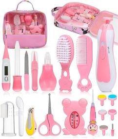 img 4 attached to 👶 Baby Nursery Kit: Electric Nail Trimmer, Healthcare and Grooming Set with Hair Brush Comb - Perfect Newborn Care Kit for Infant Toddlers, Baby Boys, Girls - Great Baby Shower Gift