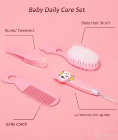 img 2 attached to 👶 Baby Nursery Kit: Electric Nail Trimmer, Healthcare and Grooming Set with Hair Brush Comb - Perfect Newborn Care Kit for Infant Toddlers, Baby Boys, Girls - Great Baby Shower Gift