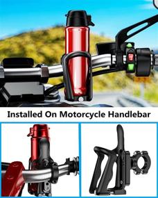 img 3 attached to 🚲 Adjustable Bicycle Water Bottle Holder - Fits 2''-3'' Cups, Suitable for Bike & Motorcycle Handlebars or Tubes 20mm-35mm in Diameter - KEWIG