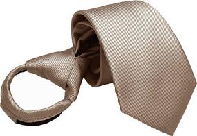 img 3 attached to 👔 Elegant Formal Necktie with Zipper Stylish Detailing