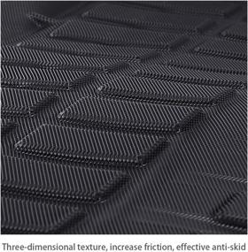 img 2 attached to 🌊 Waterproof Rubber Equinox Cargo Liner for 2018-2022 GMC Terrain & Chevrolet Chevy Equinox - Trunk Tray Floor Protector Mat, Black