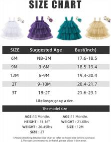 img 3 attached to Adorable Tutu Tulle Dress With Flower Headband For Baby Girls' Weddings And Birthdays