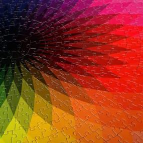 img 2 attached to Rainbow Gradient Puzzle: 1000 Piece Game For Intellectual Fun - Great For Adults And Kids