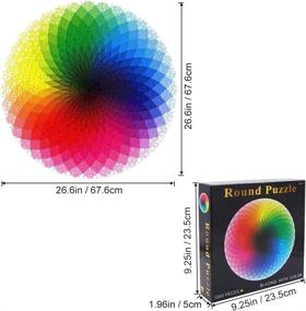 img 3 attached to Rainbow Gradient Puzzle: 1000 Piece Game For Intellectual Fun - Great For Adults And Kids