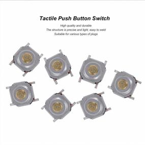 img 3 attached to Brass Waterproof Tactile Push Button Switch Kit - 200Pcs SMD Micro Momentary Tact Assortment With Light Touching Patches And Tact Button Switches For Improved Electrical Connection