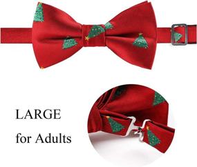 img 2 attached to ❄️ Alizeal Winter Wonderland: The Ultimate Pre-Tied Snowflake Christmas Men's Accessories for Ties, Cummerbunds & Pocket Squares