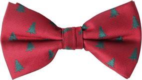 img 4 attached to ❄️ Alizeal Winter Wonderland: The Ultimate Pre-Tied Snowflake Christmas Men's Accessories for Ties, Cummerbunds & Pocket Squares