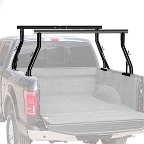 img 3 attached to TMS 800 lbs Capacity Extendable Universal Steel Pickup Truck Low Profile Ladder Rack Sport Bar Lumber Two Bar Set (Patent Pending) - 24-inch