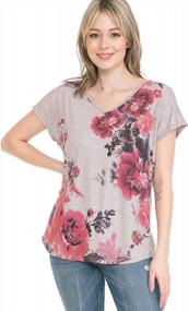 img 1 attached to LEEBE Dolman Short Sleeve Print Top For Women And Plus Sizes (Small-5X) - Perfect For Fashionable Comfort