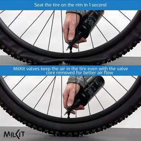 img 3 attached to MilKit Tubeless Booster Tire Inflator - Quickly And Easily Inflate Your Tubeless Bicycle Tires Anywhere With Award-Winning Boost!