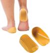 tuli's classic heel cups cushion inserts for shock absorption and plantar fasciitis & heel pain relief - made in usa, large 2 pairs logo