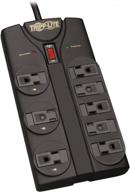 💡 tripp lite tlp808b surge protector power strip, 8-outlet, 8ft cord, right angle plug, black - lifetime insurance coverage logo