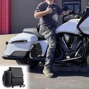 img 2 attached to 2021 Challenger Dark Horse Rear Highway Bar Bag: Ultimate Storage Solution for Chieftain, Saddlebag Crash Guards Bag, Vintage Dark Horse, Chief Classic, and More!