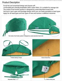 img 1 attached to Stylish Working Hat For Women & Men - Multiple Colors, One Size Fits All!