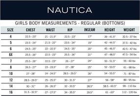 img 2 attached to 👖 Nautica School Uniform Skinny Bermuda Girls' Pants & Capris: Stylish and Comfy Attire for Students