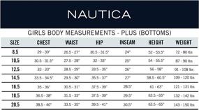 img 1 attached to 👖 Nautica School Uniform Skinny Bermuda Girls' Pants & Capris: Stylish and Comfy Attire for Students