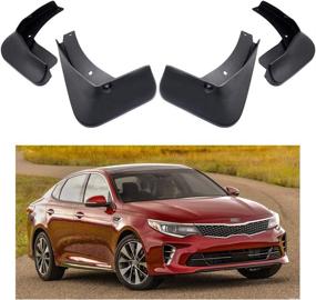 img 4 attached to 🚗 MOERTIFEI Car Mudguard Fender Mud Flaps: Ultimate Splash Guard Compatible with KIA Optima 2016-2021 Models!