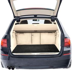 img 4 attached to 🚗 FH Group F16409BLACK32 Premium Black Automotive Carpet Cargo Liner Trunk Mat: Perfect Fit for Cars, SUVs, and Trucks