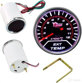 img 3 attached to 🚗 Etopars 2" 52mm Universal Smoke Tint Len Car Motor EGT Exhaust Gas Temperature Indicator Gauge Meter