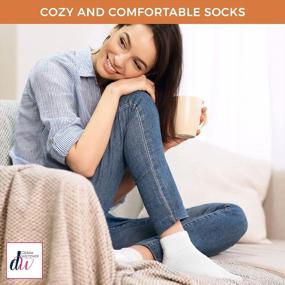 img 2 attached to Loose Fit Non-Binding Ankle Socks For Men And Women With Diabetes - 6 Pairs By Debra Weitzner