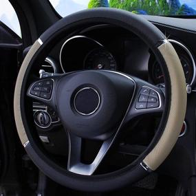 img 4 attached to Steering Non Slip Elastic Universal Vehicles Interior Accessories : Steering Wheels & Accessories