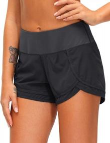 img 3 attached to Women'S 3 Inch Quick-Dry Running Shorts With Zipper Pocket - Perfect For Gym & Athletic Workouts!