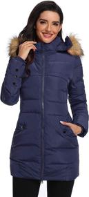 img 4 attached to 🧥 Obosoyo Women's Hooded Thickened Jacket: A Must-have in Women's Clothing and Coats, Jackets & Vests