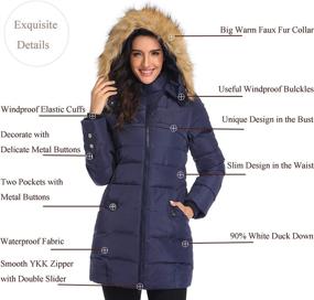 img 1 attached to 🧥 Obosoyo Women's Hooded Thickened Jacket: A Must-have in Women's Clothing and Coats, Jackets & Vests