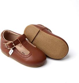 img 2 attached to 👞 Durable Hard Sole Toddler Colors Premium Leather Girls' Flats: Perfect Footwear for Style and Comfort