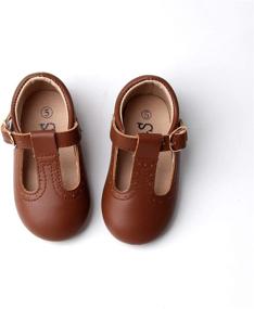 img 3 attached to 👞 Durable Hard Sole Toddler Colors Premium Leather Girls' Flats: Perfect Footwear for Style and Comfort