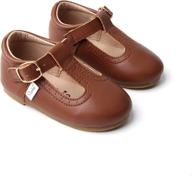 👞 durable hard sole toddler colors premium leather girls' flats: perfect footwear for style and comfort логотип