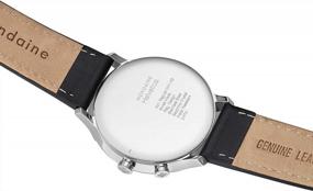 img 3 attached to Mondaine Men'S Helvetica Swiss-Quartz Watch With Leather Strap | MH1.R2020.LB | Black