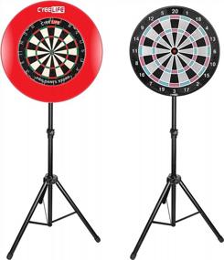 img 3 attached to CyeeLife Steel Dartboard Stand For Competitive Dart Games