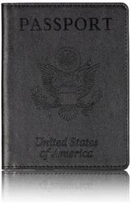 img 4 attached to Leather Passport Waterproof Suitable Accessory Travel Accessories : Passport Wallets