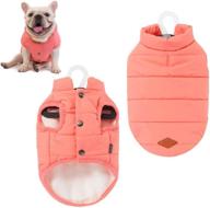 🐾 warm and windproof pink dog coat vest for small to medium dogs - meioro puppy jacket with leash hole, ideal winter outfits for indoor and outdoor use logo