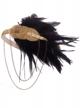 vintage 1920s flapper headpiece: vijiv black gold great gatsby headband logo