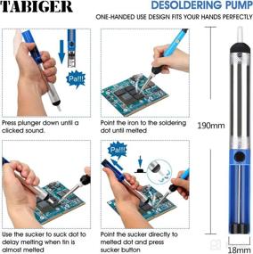 img 1 attached to Solder Sucker Desoldering Wick Kit - Remove Solder with Ease - Solder Wick & Desoldering Pump Combo - 2.5mm Width, 1.5m Length - Vacuum Pump Solder Removal Tool