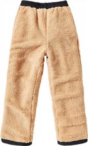 img 2 attached to Тепло и удобно: зимние лыжные и походные штаны IRELIA на флисовой подкладке для мальчиков и девочек