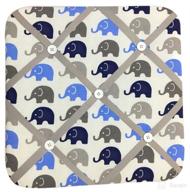 bacati elephants fabric memory bulletin nursery logo